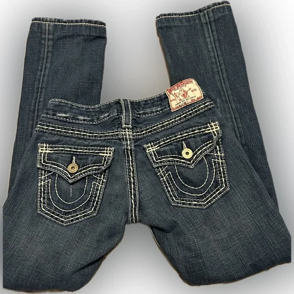 True Religion Women's Boot Cut Jeans - Dark Blue - Picture 2 of 8